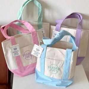Trader Joe’S Mini Canvas Tote Bags